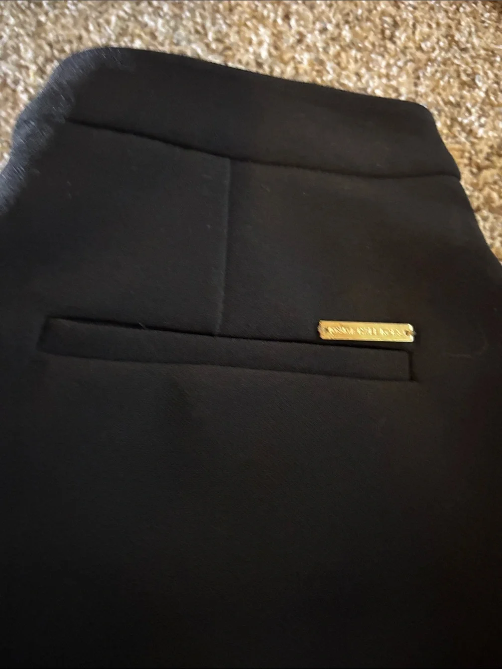 MICHAEL Michael Kors Black High-Rise Pleated Dress Shorts - Picture 8 of 9